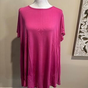 Pretty pink plus size 2X  top.  New in packaging.